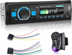 Raadio Bluetooth DAB Plus - DAB autoraadio koos FM-raadio ja EQ-ga, autoraadio 1 DIN tugi SWC, USB/AUX/TF/SD sisend + kaugjuhtimispult