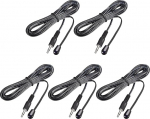 hankimise kaart IR IR Emitter pikenduskaabel 3m 45 kraadine kiirgusnurk 3.5mm Jack Single Red Head Pack of 5