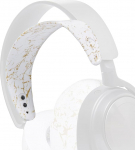 WC -StirnbandZ Arctis Nova - t&auml;iustatud silikoonist peapael Arctis Nova k&otilde;rvaklappidele Wicked Cushions poolt - Parem painduvus, mugavus ja stiil koos sobivate k&otilde;rvapadjadega | Kuldne marmor