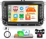 8 Core 6+128G Android Autoradio VW Golf 5 6 Passat Polo Tiguan Touran Caddy Skoda Seat Wireless Carplay 7-tolline stereo auto Android auto peegel Link Bluetooth FM/RDS/DSP WiFi GPS SWC tagurduskaamera