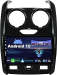 SXAUTO Android 13 IPS autoraadio sobib Renault Dusterile (2015-2017) - Sisseehitatud Carplay/Android auto - Tagurduskaamera tasuta - 2G + 32G - Juhtrattajuhtimine WiFi DAB Fast Boot 4G BT - 2 DIN 9