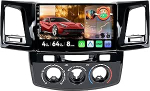 MSD Autoradio Toyota Fortuner Hilux Revo Vigo (2004-2014) | 4G + 64G, Octa-Core - Android 14 GPS raadio | CarPlay Android Auto roolijuhtimine Dual Band WiFi DSP DAB | Tagurduskaamera | 2
