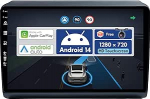 Android 14 autoraadio Fiat Ducato/Peugeot Boxer/Citroen Jumper (2006-2015) Sat NAV - Traadita CarPlay Android Auto - Tagurduskaamera - 2G + 32G - IPS 9-tolline 2 DIN - DAB rool - DAB rool.