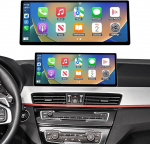 Ninetom autoraadio 12,3-tolline puuteekraan koos juhtmevaba Carplay ja Android autoga 2015-2018 BMW X1 seeria F48 jaoks koos NBT s&uuml;steemiga, toetab Mirrorlink, kaamera, navigatsiooni