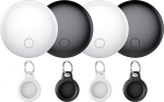 Bluetoothi v&otilde;tmeotsija, 4i pakett, nutikas silt, mis &uuml;hildub Apple'i rakendusega Where is App (ainult iOS), Air Tracker Tag v&otilde;tmete / pagasi / kohvri / rahakoti jaoks, IP67 veekindel, vahetatav aku