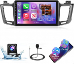 [2+64G] Android 13 autoraadio Toyota RAV4 2013-2019 juhtmevaba Carplay & Android Car, 10.1-tolline puuteekraaniga autoraadio koos WiFi, GPS, Mirror Link, DSP, FM/RDS raadio + tagurduskaamera