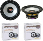 Komplekt komplekt Pyramid WX65X 2 Wooferi k&otilde;larite hajutitele 16,5 cm 165 mm 6,5 tolli l&auml;bim&otilde;&otilde;duga 150 Watt RMS ja 300 Watt Max impedants 4 Ohmi autodele paarikaupa