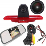 Super HD piduritulede tagurduskaamera komplekt koos tahavaatepeegli monitoriga Fiat Scudo bussikasti 270 272/Citroen Jumpy Dispatch Box VF7/Peugeot Expert Tepee Box/Toyota ProAce Diesel asendamine