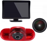 「18 mm objektiiviga tagurduskaamera + 4,3-tolline TFT LCD-ekraaniga monitor」Pidurivalgusti auto katuse tagurduskaamera asendamine Opel Vivaro Surf Concept/Life/Combo/Vauxhall/Renault Trafic/Fiat Talento/Primastar jaoks