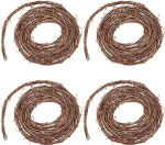 OLYCRAFT 4 Rolle Nat&uuml;rlicher Weinrebenkranz 4,5 m Rattankranz Bastelset Nat&uuml;rliche DIY Weinrebenzweige Rustikale Weinrebenkr&auml;nze Herbstdeko Kr&auml;nze F&uuml;r Hochzeiten Haus Feiertage T&uuml;r Vase Wanddekor