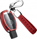 ontto auto v&otilde;tme &uuml;mbris Mercedes A B C E S klassi CLK ML W164 W245 A209 W204 W212 tarvikud Kaugjuhtimispuldi kaas TPU v&otilde;tme &uuml;mbris v&otilde;tme &uuml;mbris v&otilde;tme kaitse &uuml;mbris 2/3 nupud Punane