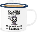 Email tinamug - avaldus - Nii palju idioote ja ainult &uuml;ks vits - Sarkasm kontorit&ouml;&ouml; kingitus - 300 ml - valge sinine - avaldused kingitused Mug Happy New Year Cups New Year