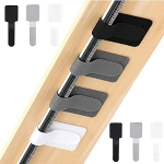 Kabelmanagement unter dem Schreibtisch, wiederverwendbar, selbstklebend, Kabelbinder f&uuml;r Kabel, Klettverschl&uuml;sse f&uuml;r Zuhause oder B&uuml;ro, 60 St&uuml;ck