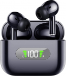 AsiceSound Bluetooth k&otilde;rvaklapid, Bluetooth 5.3 immersive HiFi Stereo k&otilde;rvaklapid, s&uuml;gav bass, 4 ENC mikrofoni, 72 tundi m&auml;nguaega, mugav kanda, IPX8 veekindlad k&otilde;rvaklapid