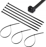 TERF&reg; kaablipaelad metallist hammastega, 370mm x 4.8mm, rasked nailonist kaablipaelad, turvaline iselukustuv mehhanism, plastikpaelad koju, kontorisse, aeda, t&ouml;&ouml;kotta, lattu, DIY'sse