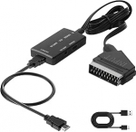Scart to HDMI Converter koos HDMI kaabli ja USB kaabliga, Full HD 720P/1080P Switch Video Audio Converter Adapter HDTV Monitor Projektor HDTV STB VHS Xbox PS3 Sky Blu-Ray DVD m&auml;ngija jaoks