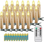 FREEPOWER 20 kuldset LED j&otilde;ulupuu k&uuml;&uuml;nlad juhtmevabalt koos kaugjuhtimispuldiga Timmitav soe valge Dimmable Indoor Outdoor veekindel j&otilde;uluk&uuml;&uuml;nlad j&otilde;ulupuu valgustus (koos 20 patareiga)