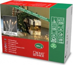 Konstsmide 6355-823 Micro LED Fairy Lights, keevitatud, 200 kollast dioodi, 24 V sisemine trafo, l&auml;bipaistev kaabel.