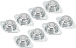 PATIKIL Roller Ball Transfer Bearing 1/2 tolli, 8-pakett, kandev&otilde;ime 11 naela, &auml;&auml;rikuga paigaldatud nailonkuulaga p&ouml;&ouml;rlemisr&otilde;ngaste moodul konveierirullide stendidele ja &uuml;lekandes&uuml;steemidele