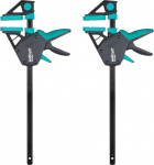 wolfcraft 2 Pro Ergo 8676060 &Uuml;he k&auml;ega klambrid Klambrite klammerdamisj&otilde;ud 150 kg Mugav klamber igak&uuml;lgseks kasutamiseks 300 mm vahedega Made in Europe