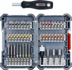 Bosch Professional 45-teiliges Pick and Click-Schrauberbit segakomplekt (PH 1/2/3, PZ 1/2/3, SL 3/4/5/6, HEX 3/4/5/6, T 10/15/20/25/27/30/40, TH 10/15/20/25/27/30/40, Zubeh&ouml;r Bohrmaschine)