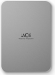 LaCie Mobile Drive Moon 1TB kaasaskantav v&auml;line k&otilde;vaketas 2,5-tolline Mac ja PC h&otilde;bedane koos andmep&auml;&auml;steteenusega (STLP1000400)