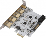 ASHATA PCI-E to USB3.0 Type-C adapter koos 4 pordi laienduspesa Dual Interface Card kaardipesaga