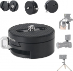 NICEYRIG 404 Quick Release Mount Adapter Base Plate Kit koos QR Plate Slider Lockiga DSLR kaamera statiivile Gimbal traadita mikrofoni video edastamiseks