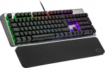 Cooler Master CK550 V2 mehaaniline m&auml;nguklaviatuur - RGB taustavalgustus, lennutamisk&otilde;lblik, alumiiniumist &uuml;lemine plaat ja randmetugi - UK paigutus / punased l&uuml;litid