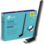 TP-LINK AC600 USB WiFi dongle suure v&otilde;imendusega, kahesageduslik WiFi adapter 5 dBi antenniga arvutile / lauaarvutile / s&uuml;learvutile, toetab Windows 10 / 8.1 / 8/7 / XP, Mac OS X 10.9-10.14 ( Archer T2U Plus)