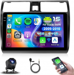 4G 64G VECHTEL 10.1-tolline Bluetooth autoraadio Suzuki Swift 2005-2010 Carplay Android auto, 1280 x 720, WiFi GPS, Mirror Link, RDS/FM raadio 2 DIN koos AHD tagurduskaameraga