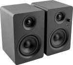 Plugger Studio MS4-BT Bluetooth multimeediak&otilde;lar 2-Way Studio Monitor Wireless Wood Black aktiivne k&auml;epide nutitelefoni, tahvelarvuti, arvuti PC v&otilde;i Mac, meediam&auml;ngija, helikaardi jaoks