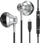 K&otilde;rvaklapid, mis &uuml;hilduvad iPhone 13 12 11 Pro Max SE XR XS X 8 7 Plus - MFI sertifitseeritud juhtmega k&otilde;rvaklapid koos valgustusega - k&otilde;rvaklapid mikrofoniga - kandekotiga