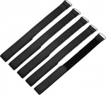 hankekaart Wiederverwendbare Batterie-Spanngurte, 2,3 x 30,5 cm, schwarzes Leder, Mehrzweck-Batteriehalter, verstellbarer Gurt, Hakenschlaufen, Befestigungsgurt f&uuml;r Quadcopter, FPV-, RC-Drohnen