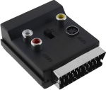 Scart 3 RCA S-Video sisendiks Scart mees- ja Scart naisadapteriks Audio S-Video 3 RCA konverter CD m&auml;ngijatele, satelliidi vastuv&otilde;tjatele, juhtmeta telefonidele
