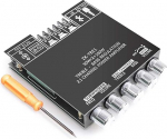 2 x 50W + 100W 2.1K subwooferi v&otilde;imendusplaat koos k&otilde;rguste ja bassi reguleerimise, Dual TPA3116 Chip DC 12-24V Bluetooth ja AUX sisendid, DIY traadita k&otilde;lar, AMP Board