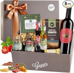 Gepp's Feinkost Italien reise I Kinkekomplekt Itaalia h&otilde;rgutistega I Elegantne kinkekarp punase veini (750 ml), tr&uuml;hvli&otilde;li ja palju muud I Kingitus meestele ja naistele