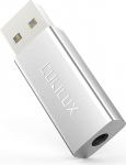 Cubilux 192KHz/24Bit USB External Sound Card Compatible with PS5 PS4, Mac Pro/Mini, Windows Linux Android, PC Computer Raspberry Pi, USB A to 3.5 mm Audio Adapter 1/8 Inch TRRS Combo Jack Headphone