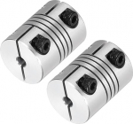 hankekaart Flexible Wellenkupplung, 3 kuni 5 mm, 20 mm pikkus, 15 Durchmesser, Klemmwellenkupplung, Aluminiumlegierung, Gelenkverbinder, Schrittmotor-Kupplung f&uuml;r 3D-Drucker, CNC-Maschinen