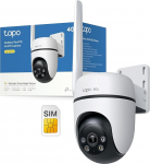 Tapo C501GW 360&deg; Surveillance Camera with SIM Card, No Wi-Fi Required, Starlight Coloured Night Vision, Free AI Detection, DC/PoE Power, 1080P, IP66, Local and Cloud Storage