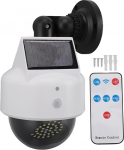 FTVOGUE Solar Dummy Fake Camera Security Solar Powered Simulated Outdoor Security Cameras with Flashing Red LED Light for Indoor and Outdoor Use
