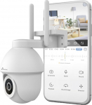 NIVIAN PTZ Camera WiFi 2.4GHz Half4K 2560x1440 Color Night Vision Motion Detection and People Compatible with Alexa and Google Home App Control Tuya Super HD Image 2.5K