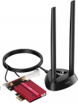 Cudy WE4000 AX5400 WiFi 6E Pcie Card, Bluetooth 5.2 Tri Band Wireless Adapter, Low Profile Bracket, Mu-Mimo, Windows 11/10