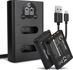 CELLONIC 2 x Sony Cyber-Shot DSC-RX100, Cyber-Shot DSC-RX100M3 (RX100 III), HDR-CX405, NP-BX1 - (1090 mAh, 3,7 V) + topeltlaadija kaamerale