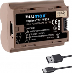 Blumax aku &uuml;hildub Fuji NP-W235 | 2600 mAh USB Type-C laadimispesaga - Fujifilm X-T4 X-T5 X-H2S X-S20 // GFX-100 II GFX100RF // VG-XT4 jaoks