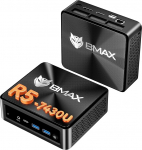 BMAX Mini PC B7Apro AMD Ryzen 5 7430U (6C/12T, kuni 4.3GHz) 16GB DDR4 512GB M.2 NVMe SSD, Mini lauaarvuti, Win 11 Pro|4K Triple Display|WiFi 6|BT5.2, kompaktne lauaarvuti koju ja kontorisse