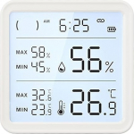 FILFEEL Temperatur- und Luftfeuchtigkeitsmesser - Batteriebetriebenes Digitales WLAN-Hygrometer mit Modi f&uuml;r den Innenbereich