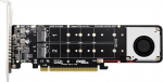4 in 1 NVME PCIE konverter M.2 M-Key PCIE 16x koos ventilaatoriga lauaarvuti emaplaadi k&otilde;vaketta laiendamiseks
