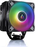 ARCTIC Freezer 36A-RGB protsessorijahuti Push-Pull & ARGB valgustusega Intelile ja AMD-le, &uuml;he torni, 2 r&otilde;huoptimeeritud 120mm P ventilaatorit, 200-2000rpm, h&uuml;drod&uuml;naamiline liuglaager, sisaldab MX-6 - mustat v&auml;rvi