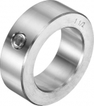 QUARKZMAN Set Screw Collar 1-1 / 2-tolline puur, valmistatud 304 roostevabast terasest, 2-1/4-tolline v&auml;lisl&auml;bim&otilde;&otilde;t, 3/4-tolline lai telgikinnitus lineaarse varrasv&otilde;lli suunamiseks
